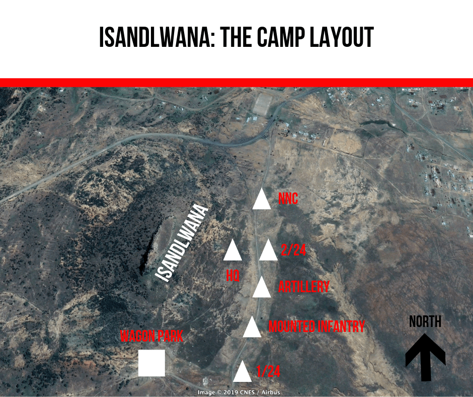Isandlwana_ The camp layout